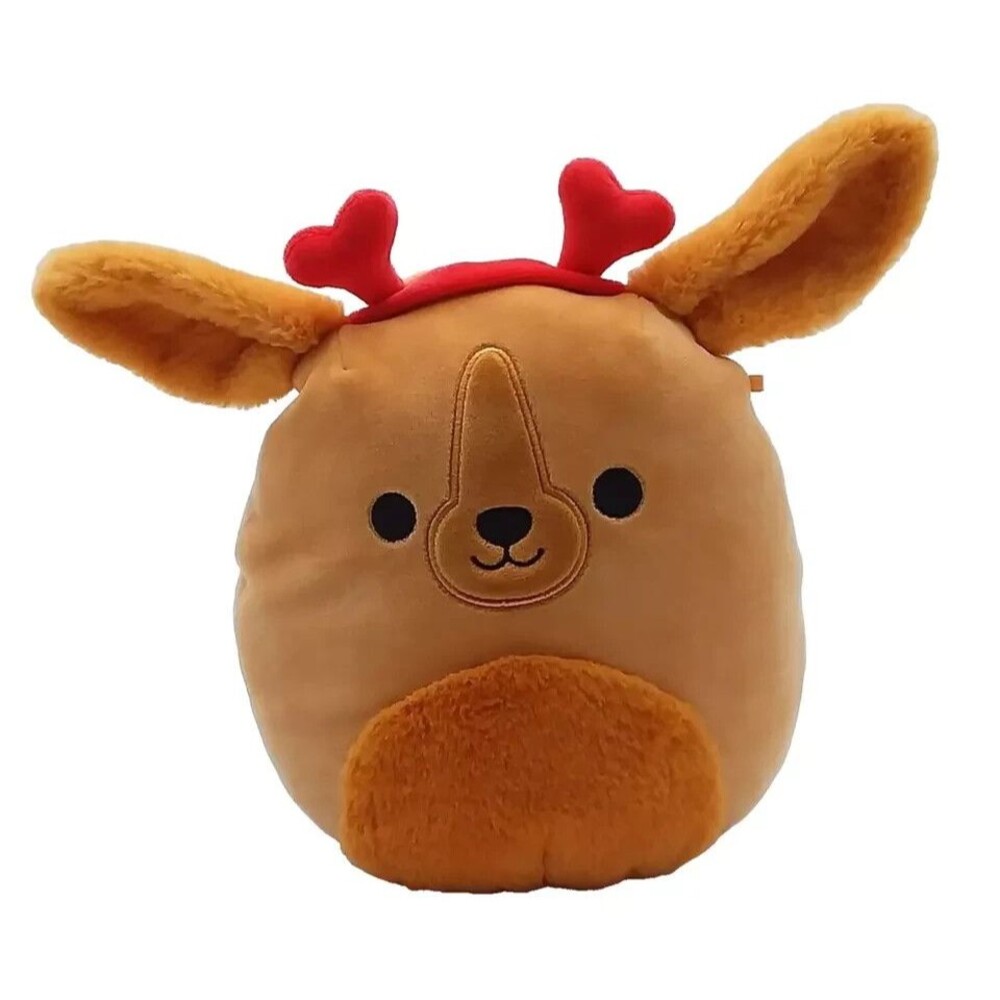Original Squishmallows Finley The Golden Retriever Heart Dog Stuff Plush 9"
